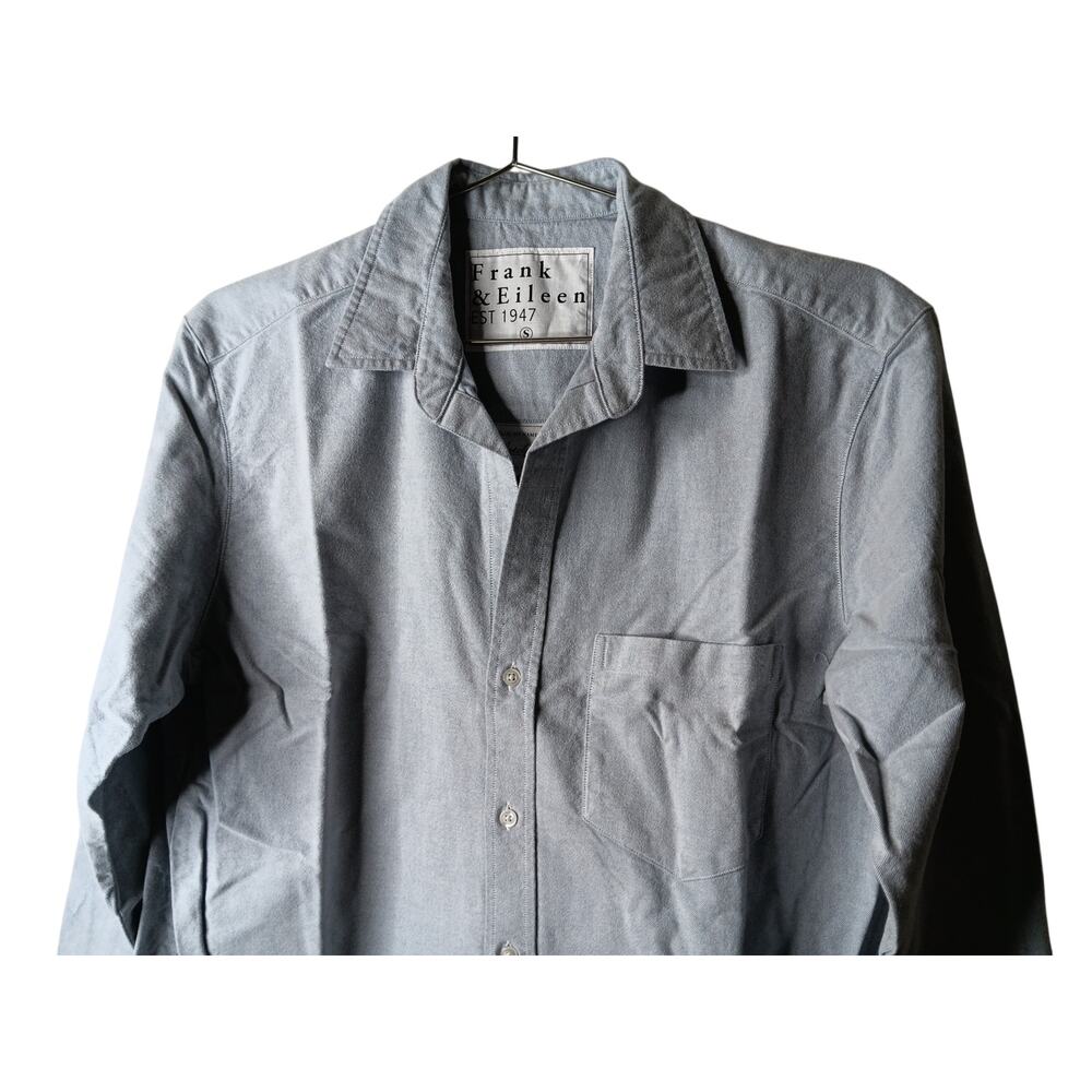 New with Tags Frank & Eileen Joedy Shirt Small Blue Cotton Oversized Button Up - Picture 6 of 15